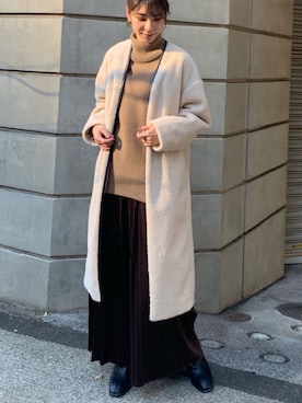 「crie conforto（クリーコンフォルト）のアイテム（ジャケット/アウター）」を使った、isshiki_misatoさん（レディース・159cm）の秋コーディネート