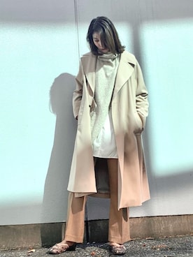 「crie conforto（クリーコンフォルト）のアイテム（ジャケット/アウター）」を使った、isshiki_misatoさん（レディース・159cm）の秋コーディネート