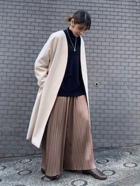 「crie conforto（クリーコンフォルト）のアイテム（ジャケット/アウター）」を使った、isshiki_misatoさん（レディース・159cm）の秋コーディネート