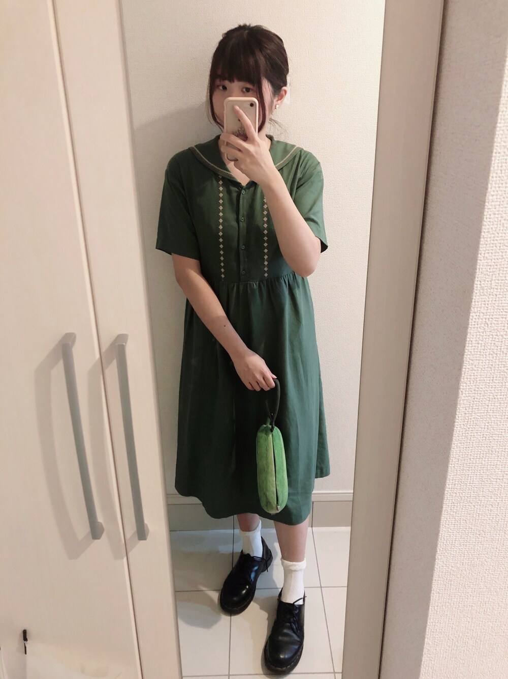 ehka sopo（エヘカソポ）の「セーラーカラー刺繍ワンピース