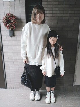 「RADCHAP（ラッドチャップ）のアイテム（スカート）」を使った、kikkiさん（キッズ・125cm）の秋コーディネート