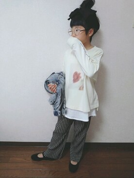 「RADCHAP（ラッドチャップ）のアイテム（ジャケット/アウター）」を使った、kikkiさん（キッズ・125cm）の冬コーディネート