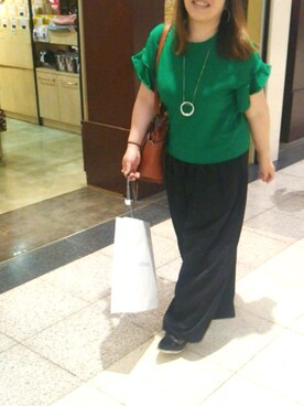 「Caffe（カフェ）のアイテム」を使った、mineさん（レディース・152cm）の春コーディネート