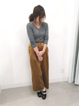 「マスタードイエロー」｜SHIiiiさん（レディース・163cm）の夏コーディネート