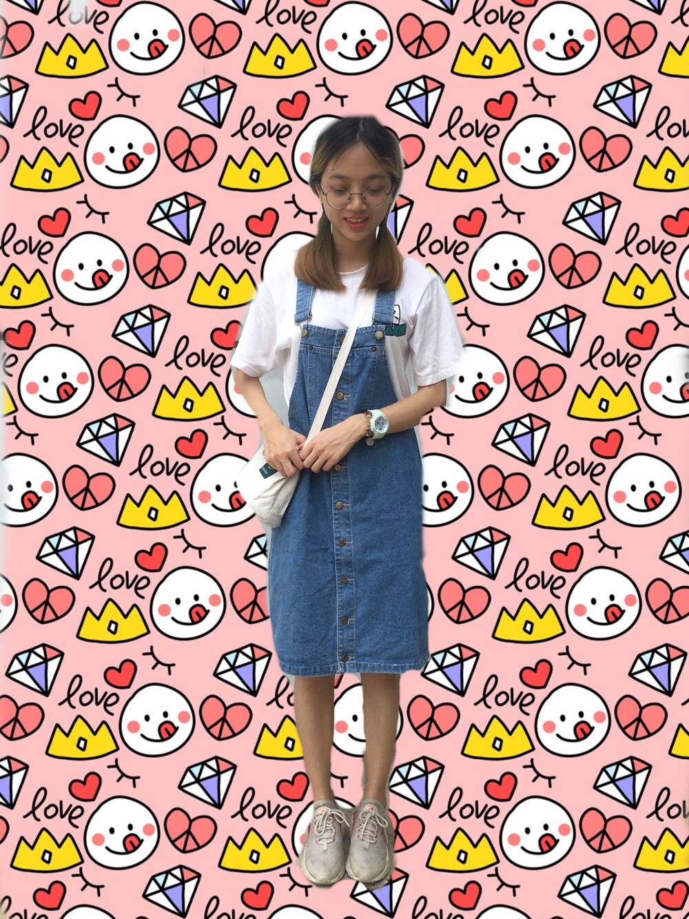 「BABY-Gのアイテム（アナログ腕時計、その他）」を使った、喜欢吃草莓的yoyoさん（レディース・164cm）の夏コーディネートの1枚目の写真