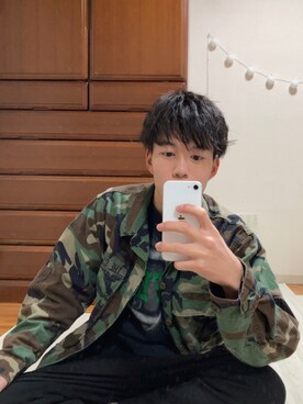 「HANES（ヘインズ）のアイテム（スウェット）」を使った、たかひろさん（メンズ・175cm）の冬コーディネート