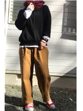 「アイラブCONVERSE」｜maacoさん（レディース・156cm）の秋コーディネート