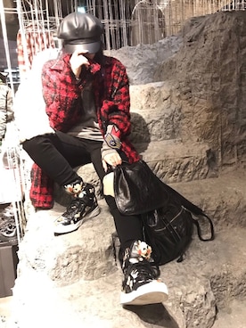 「BBP（ビービーピー）のアイテム」を使った、コックﾁｬﾝさん（レディース・163cm）の夏コーディネート