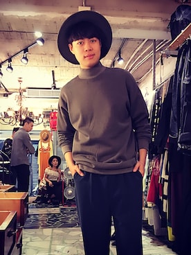 「NET（ネット）のアイテム（帽子）」を使った、winnie791212さん（メンズ・176cm）の春コーディネート