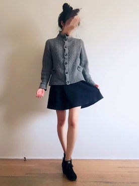 「school」｜「アイテム（腕時計）」を使った、CYACYAさん（レディース・160cm）の秋コーディネート