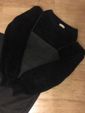 「earth music&ecology（アースミュージックアンドエコロジー）のアイテム（ニット/セーター、その他）」を使った、のなめさん（レディース・150cm）の冬コーディネート