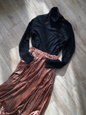 「SENSE OF PLACE by URBAN RESEARCH（センスオブプレイスバイアーバンリサーチ）のアイテム（スカート、ブラウン系）」を使った、のなめさん（レディース・150cm）の冬コーディネート