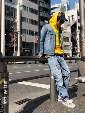 「AYUITE（アユイテ）のアイテム（ジャケット/アウター）」を使った、サトウ コウタさん（メンズ・179cm）の春コーディネート