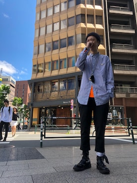 「TAKAHIROMIYASHITATheSoloIst.（タカヒロミヤシタザソロイスト）のアイテム（ファッション雑貨）」を使った、サトウ コウタさん（メンズ・179cm）の春コーディネート