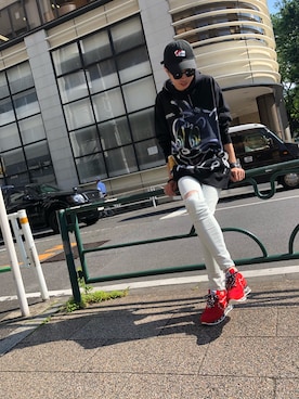 「STUD MUFFIN（スタッドマフィン）のアイテム（帽子）」を使った、サトウ コウタさん（メンズ・179cm）の春コーディネート