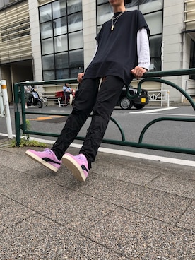 「Azuma.（アズマ）のアイテム（パンツ）」を使った、サトウ コウタさん（メンズ・179cm）の夏コーディネート
