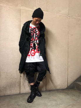 「UEG（ユーイージー）のアイテム」を使った、サトウ コウタさん（メンズ・179cm）の夏コーディネート