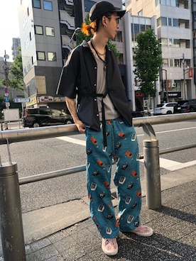 「Azuma.（アズマ）のアイテム（パンツ）」を使った、サトウ コウタさん（メンズ・179cm）の夏コーディネート