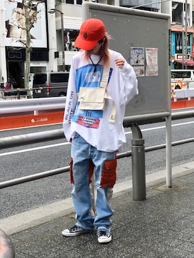 「CONS SBのアイテム」を使った、サトウ コウタさん（メンズ・179cm）の春コーディネート