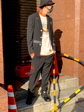 「Y's（ワイズ）のアイテム」を使った、サトウ コウタさん（メンズ・179cm）の春コーディネート