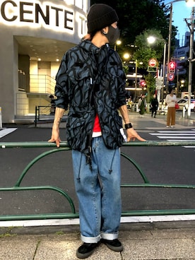 「MIHARAYASUHIRO（ミハラヤスヒロ）のアイテム（ジャケット/アウター）」を使った、サトウ コウタさん（メンズ・179cm）の夏コーディネート