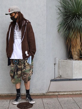 「BLACK SCALE（ブラックスケール）のアイテム」を使った、サトウ コウタさん（メンズ・179cm）の夏コーディネート