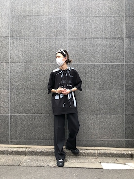 「TAKAHIROMIYASHITATheSoloIst.（タカヒロミヤシタザソロイスト）のアイテム（トップス）」を使った、サトウ コウタさん（メンズ・179cm）の春コーディネート