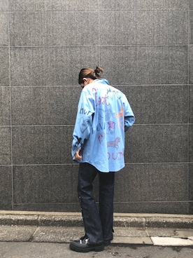 「APOCRYPHA.（アポクリファ）のアイテム（パンツ）」を使った、サトウ コウタさん（メンズ・179cm）の春コーディネート