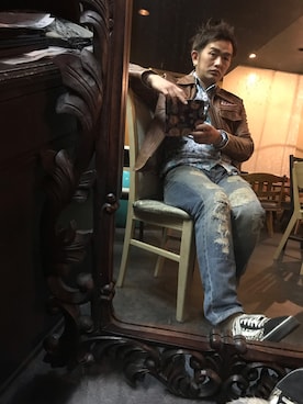「MASON'S（メイソンズ）のアイテム」を使った、平野誠さん（メンズ・174cm）の冬コーディネート