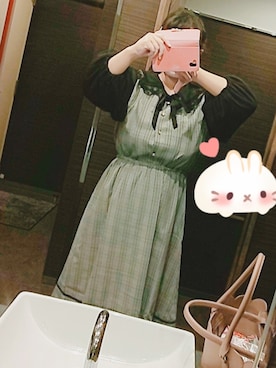 「Re-J&SUPURE（リジェイアンドスプル）のアイテム（ワンピース/ドレス）」を使った、ひなさん（レディース・165cm）の秋コーディネート