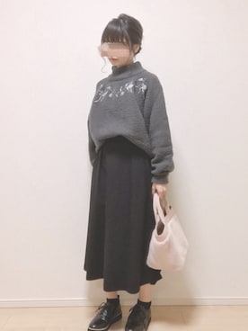 「ミディスカート」｜a o i *さん（レディース・151cm）の秋コーディネート