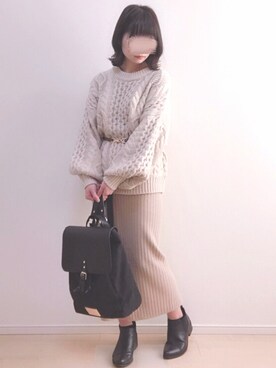 a o i *さん（レディース・151cm）の冬コーディネート