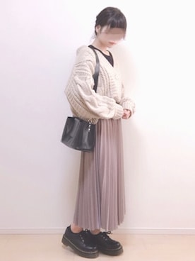 「新年一発目」｜「アイテム（ハンドバッグ）」を使った、a o i *さん（レディース・151cm）の冬コーディネート