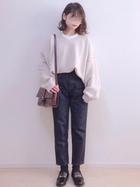 「REALCOCOのアイテム」を使った、a o i *さん（レディース・151cm）の冬コーディネート