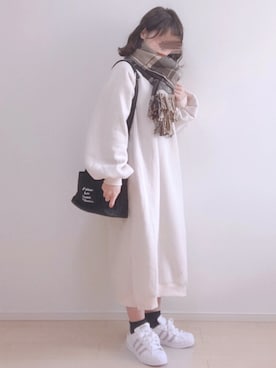 「chocomee（チョコミー）のアイテム（ワンピース/ドレス）」を使った、a o i *さん（レディース・151cm）の冬コーディネート