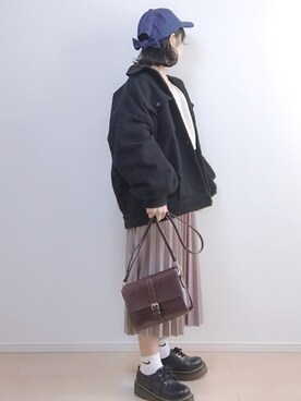 「REALCOCOのアイテム」を使った、a o i *さん（レディース・151cm）の冬コーディネート