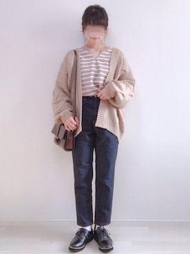 「キーネック」｜「アイテム（その他シューズ）」を使った、a o i *さん（レディース・151cm）の冬コーディネート