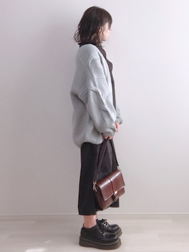 「chocomee（チョコミー）のアイテム（ショルダーバッグ）」を使った、a o i *さん（レディース・151cm）の春コーディネート