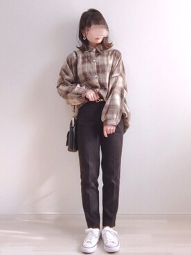 「SONA（ソナ）のアイテム（スラックス）」を使った、a o i *さん（レディース・151cm）の春コーディネート