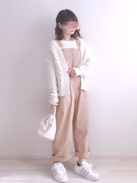 「SONA（ソナ）のアイテム（サロペット/オーバーオール）」を使った、a o i *さん（レディース・151cm）の春コーディネート