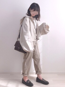 「chocomee（チョコミー）のアイテム（ショルダーバッグ）」を使った、a o i *さん（レディース・151cm）の春コーディネート