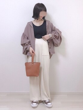 「fd style（エフディ スタイル）のアイテム（バッグ）」を使った、a o i *さん（レディース・151cm）の夏コーディネート