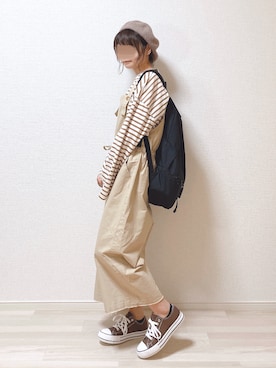 「YUNS（ユンス）のアイテム」を使った、a o i *さん（レディース・151cm）の秋コーディネート