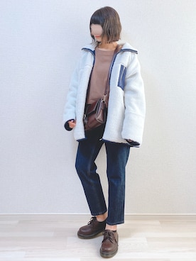 「HOTPING（ホッピン）のアイテム（ジャケット/アウター）」を使った、a o i *さん（レディース・151cm）の秋コーディネート