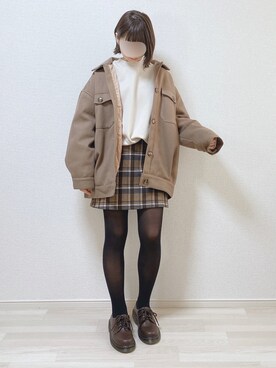 「スーパーオーバーサイズスウェット」｜a o i *さん（レディース・151cm）の冬コーディネート