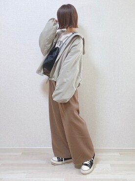 「kutir（クティール）のアイテム（マウンテンパーカー）」を使った、a o i *さん（レディース・151cm）の冬コーディネート