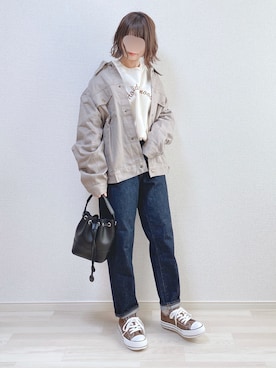 「REALCOCOのアイテム」を使った、a o i *さん（レディース・151cm）の春コーディネート