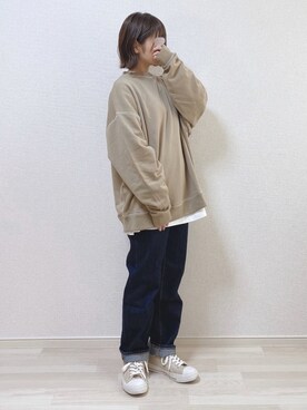 「ハイウエストストレートジーンズ」｜a o i *さん（レディース・151cm）の春コーディネート