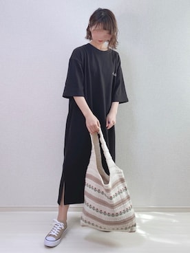 「fd style（エフディ スタイル）のアイテム（バッグ）」を使った、a o i *さん（レディース・151cm）の夏コーディネート