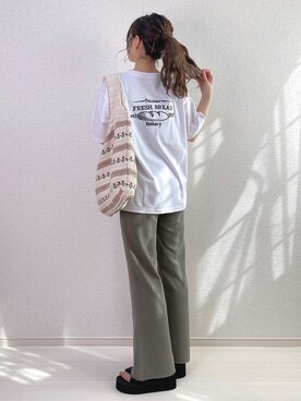 「fd style（エフディ スタイル）のアイテム（バッグ）」を使った、a o i *さん（レディース・151cm）の夏コーディネート